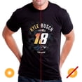 thumbnail image 2 of DelSol NASCAR Mens Classic Crew Tee - Kyle Busch - 2 Black T-Shirt (L) for Men, 2 of 2