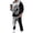 Black White, variant on Gomelly Mens Sweatshirts+Pant Outfits Long Sleeve Jogger Sets Lounge Hoodies Sweatsuit Men Casual Gym Tracksuit Set Hooded Yellow XS