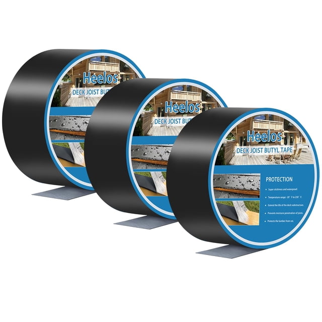 Cinta adhesiva para viguetas de cubierta Heelos, 4 cm x 15 m, resistente al agua, 3 rollos