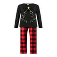 thumbnail image 2 of Family Matching Christmas Pajamas Set Snowman Printing Tops Long Pants Sleepwear, 2 of 6