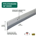 thumbnail image 3 of M-D Building Products 05389 36 in. Silver Aluminum and Vinyl Heavy-duty Screw-on Door Sweep, 3 of 9