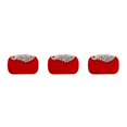 thumbnail image 4 of Bolso ligero y moderno Sonducket para accesorios elegantes pavo real rojo y blanco, 4 of 6