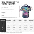 thumbnail image 6 of Multicolored Airplanes Mens Hawaiian Shirt Short Sleeve Casual Button Up Tropical Summer Beach Shirt, 6 of 9