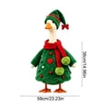 thumbnail image 3 of Qwtwty Christmas Lawn Goose Clothes for 23" Geese Statue, Funny Yard Goose Christmas Outfits for Garden Lawn Patio Yard Outdoor Decoration, 3 of 6