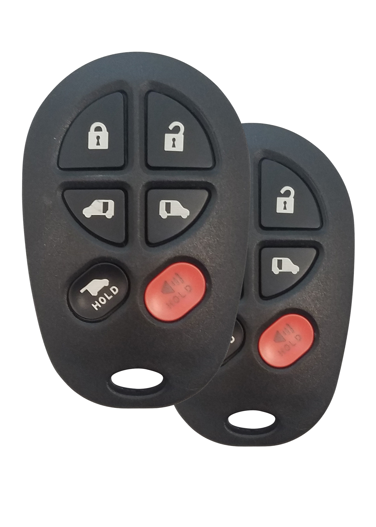 REMOTE STORE Pair of 6 Button Replacements For TOYOTA SIENNA Keyless