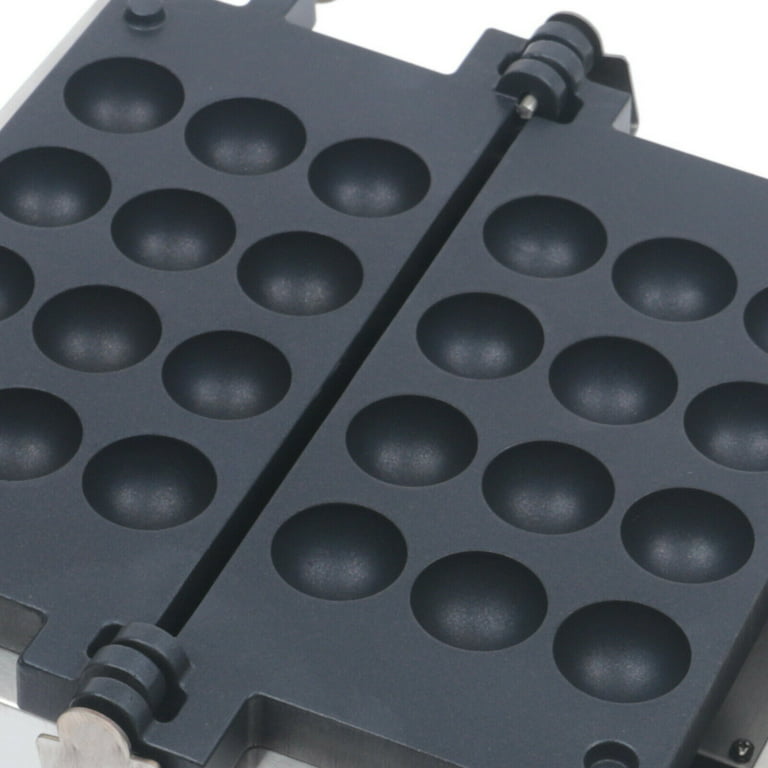 Denest 12-grid Electric Bubble Waffle Maker Stainless Non Stick Pancake Maker Machine, Size: One size, Black