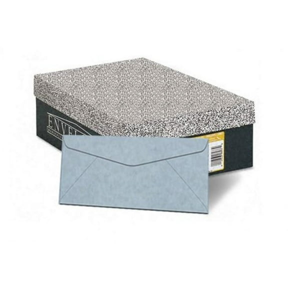 Script Blue Parchment Envelopes Size #10 (4 1/8 X9.5) - 25 Envelopes