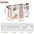 thumbnail image 7 of Yayeee Foldable Storage Basket for Shelves with Handles Waterproof Cloth Bins, Holiday Train, 7 of 7