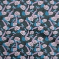 thumbnail image 1 of oneOone Coton Popeline Bleu Tissu Imprimé Tissu Robe Tissu par la Cour 42 Pouces de Large, 1 of 5
