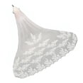 thumbnail image 3 of Bridal Drop Veil, Beautiful Embroidery Polyester Fiber Lace Bridal Veil  for Performances White,Ivory Tint, 3 of 8