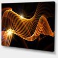 thumbnail image 2 of Yellow 3d Shaped Fractal Design - Contemporary Abstract Wall Art, 2 of 3