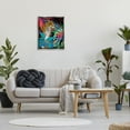 thumbnail image 3 of Stupell Industries Abstract Leopard & Leaves Animals & Insects Painting Gray Floater Framed Canvas Art Print Wall Art, 25 x 31, 3 of 10