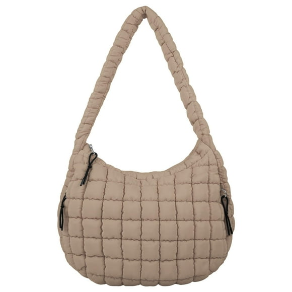 Bolso de hombro Iqimott acolchado con burbujas de nailon para mujer