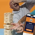 thumbnail image 6 of Official Hasbro Games Jenga Game with Digital Die, Wood Block Party Game, Family Games, Ages 6 and up, 6 of 14