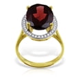thumbnail image 2 of Galaxy Gold 14K Yellow Gold Natural Garnet Ring - January Birthstone - Passion & Protection - Sizes 5.5 to 11 - Fine Jewelry for Women, 2 of 3