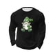 thumbnail image 4 of Amzcrzy - Sudadera Para Hombre, Estilo Informal, Holgada, Elástica, Para Fitness, Para El Hogar, Con Estampado Del Día De San Patricio, Manga Larga Y Cuello Redondo, Color Negro, Xl, 4 of 5