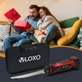thumbnail image 6 of VLOXO Electric Fillet Knife, Cordless Fillet Knife with 4 Stainless Steel Blades Safety Lock Non-Slip Grip Handle Storage Case Rechargeable Electric Knives for Filleting, Meat, Bread, Turkey, 6 of 11