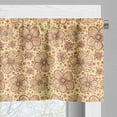 thumbnail image 3 of Ambesonne Floral Window Valance, Blossoms Spirals Art, 54" X 12", Ruby Pale Yellow, 3 of 5