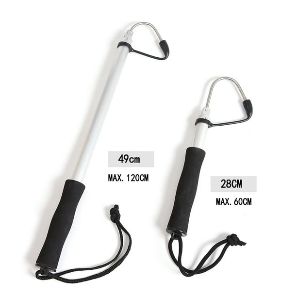 Amdohai 120cm Telescopic Stainless Steel Ice Fishing Gaff Outdoor Sea  Fishing Spear Hook Tackle Tool 