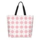 thumbnail image 1 of Disketp Plaid Heart Bolsa Tote Estampada para Mujer, Bolso de Hombro y de Mano para Compras y Viajes, 1 of 8