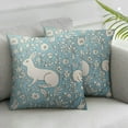 thumbnail image 2 of COMIO  Easter Pillow Covers - Spring Bunny Rabbit and Floral Design, Soft Pastel Decorative Cushion Case for Sofa, Couch, Bedroom Home Decor 2pc, 2 of 6