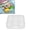 White, variant on YAHHU Portable Snackle Box Container 6 Grids Divided Serving Tray with Lid for Kitchen Fruits Candy White 13.39 inches / 34 cm