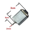 thumbnail image 3 of Motor DC HUOGUO en miniatura de 3-6 V para coche de juguete con control remoto, 3 of 3