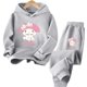 thumbnail image 3 of Conjunto de sudadera con capucha de Sanrio con estampado de dibujos animados de primavera y otoño para niños, ropa para niñas My Melody, 3 of 5