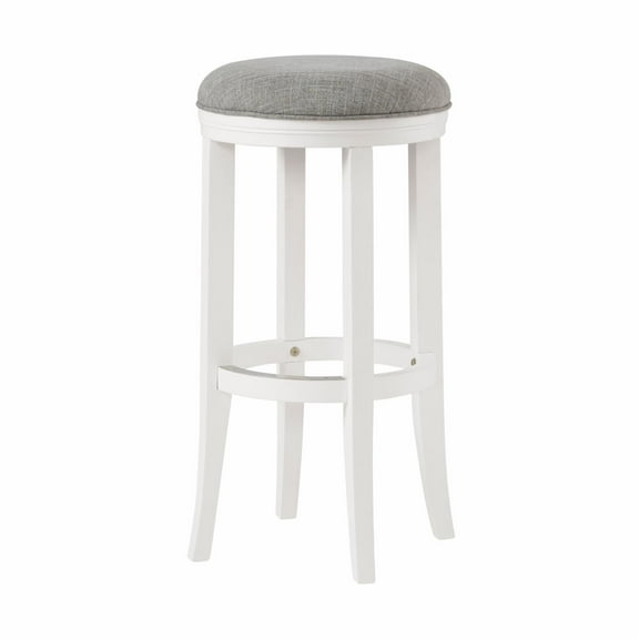 Alaterre Furniture Natick Backless Bar Height Wood Stool, White