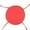 Rouge, variante sur Binwennn Coussin de Soutien Dorsal Rond pour Chaise de Jardin, Coussin de Siège pour Tabouret d'Extérieur, Patio, Salle à Manger, Quatre Cordes