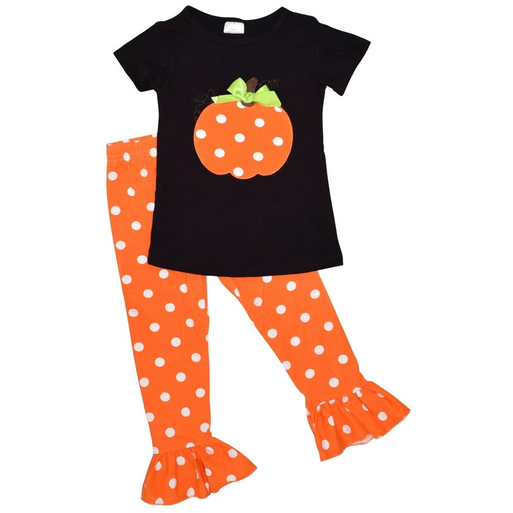 Unique Baby Unique Baby Girls Fall Fashion Halloween Polka Dot