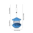 thumbnail image 3 of Squirrel Proof Metal Bird Feeder with Weight Activated Shield, Adjustable Seed Flow, Large Capacity Hanging Feeder for Backyard Garden Birds, 3 of 6