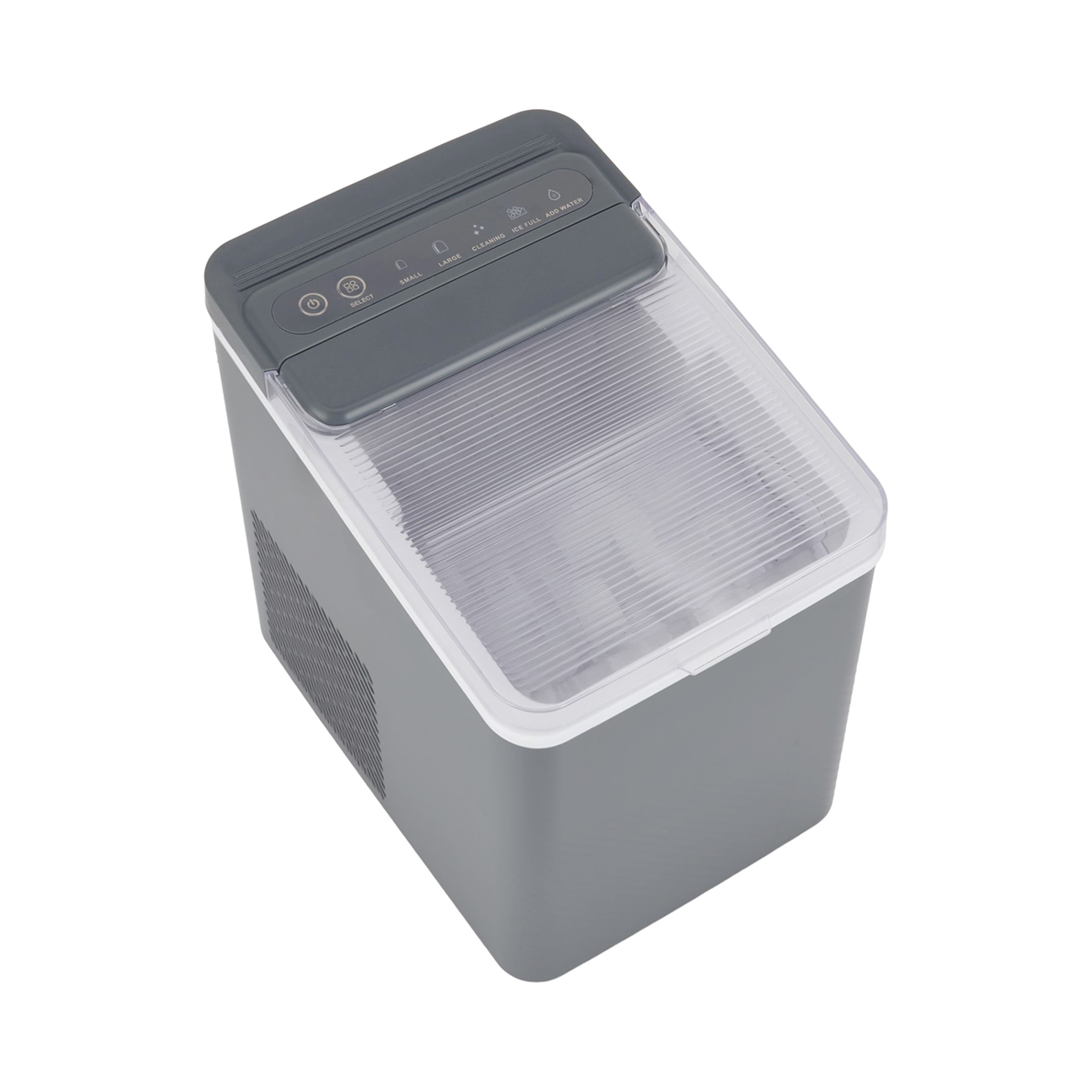 Mainstays Portable Countertop Ice Maker, 26 lbs Per Day, Compact Ice Machine with Quick Ice Cycles, No Plumbing Required, Grey