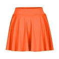 thumbnail image 5 of Crunowin Womens Skirt High Waisted Yoga Skorts Casual Outdoor Sport Skirt with Legging Shorts Orange Size 3XL, 5 of 6