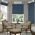 thumbnail image 5 of LazBlinds No Drill Blinds for Indoor Windows, Blackout Roller Shades, Cordless Window Blinds, Thermal Insulated Fabric UV Protection, for in Home and Office, 31.5" W x 48" H, Navy Blue, 5 of 6