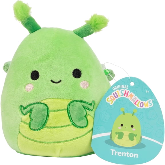 Squishmallows Original 5-Inch Trenton The Praying Mantis - Official Jazwares Mini Plush - Collectible Soft & Squishy Bug Stuffed Animal Toy - Easter Basket Stuffer Gift for Kids, Girls & Boys