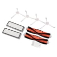 thumbnail image 1 of Kit de Brosse de Remplacement Balayeuse, Accessoires de Balayeuse Capturant les Particules Fines Pièces de Rechange Réduisant la Poussière Balayant le Kit de Brosse Principal de Robot pour la Réparation, 1 of 8