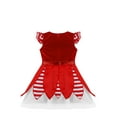 thumbnail image 4 of Aislor Girls Christmas Elf Dress Festival Holiday Birthday Party Red 12, 4 of 4