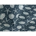 thumbnail image 3 of Ambesonne Marine Quilted Coverlet 3 Pcs, Coastal Seashell Starfish, King Size, Pale Petrol Blue Eggshell, 3 of 4