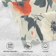 thumbnail image 5 of Yayeee 2 Pack Hand Towels for Bathroom 100% Cotton 16" x 28" Soft Absorbent Kitchen Towel, Large Red Floral Pattern, 5 of 7