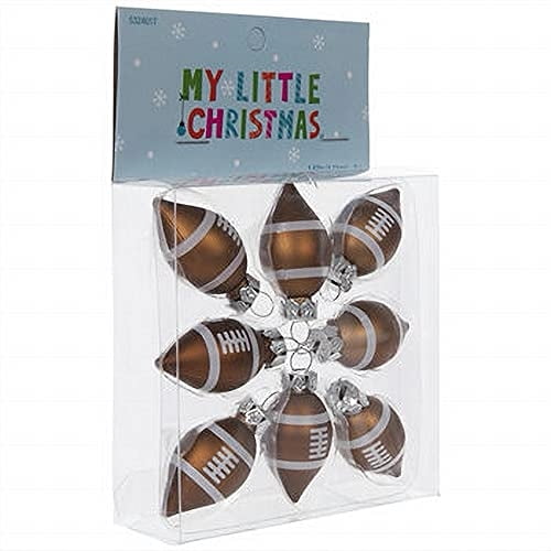 Adornos de Árbol de Navidad Gerson Mini Balones de Fútbol Set de 8