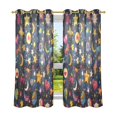 thumbnail image 6 of Yayeee Window Curtains Light Filtering 63"x42" Grommet Panel Pair Home Living Room Decor, Small Space Pattern, 6 of 7