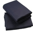 thumbnail image 6 of Couver Moving Storage -Packing Blanket / Tarps, 80" x 72" Durable Polyester Material , Midnight 6 Packs, 6 of 6