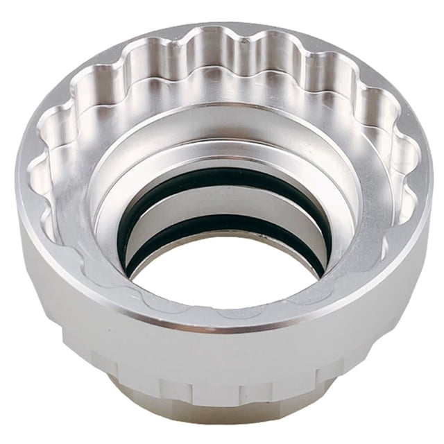 Tool 12 Speed Chainring Lock Ring Adapter Removal for M7100/M8100/M9100 Silver Hugtrwg Para estrenar