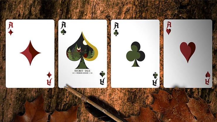 Secret Tale of Robin Hood: Black Owl Playing Cards by Dutch Card House
