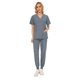 thumbnail image 1 of Ropa de trabajo informal de verano para mujer, doctora, clínica de belleza, enfermera, pantalones de manga corta, traje esmerilado, 1 of 6