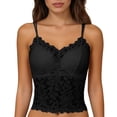 thumbnail image 3 of Workout Tops with Built In Bra 2 In 1 Comfy Classic Cute Tshirt Adjustable Spaghetti Strap Wirefree Support Sleeping Traveling Cami Undershirt, 3 of 8