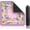 Lemon, variant on Neoprene Mahjong Mat for Table 31.5x31.5 Inch – Non-Slip Noise-Reduction Cover with Storage Pockets, American Rules & Crease-Free Rolled Shipping (Peach Blossom)