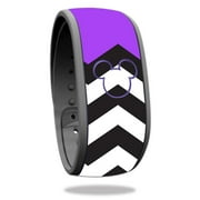 MightySkins DIMABA-Purple Chevron Skin Decal Wrap for Disney Magic Band - Toy Purple Chevron