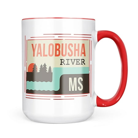 

Neonblond USA Rivers Yalobusha River - Mississippi Mug gift for Coffee Tea lovers